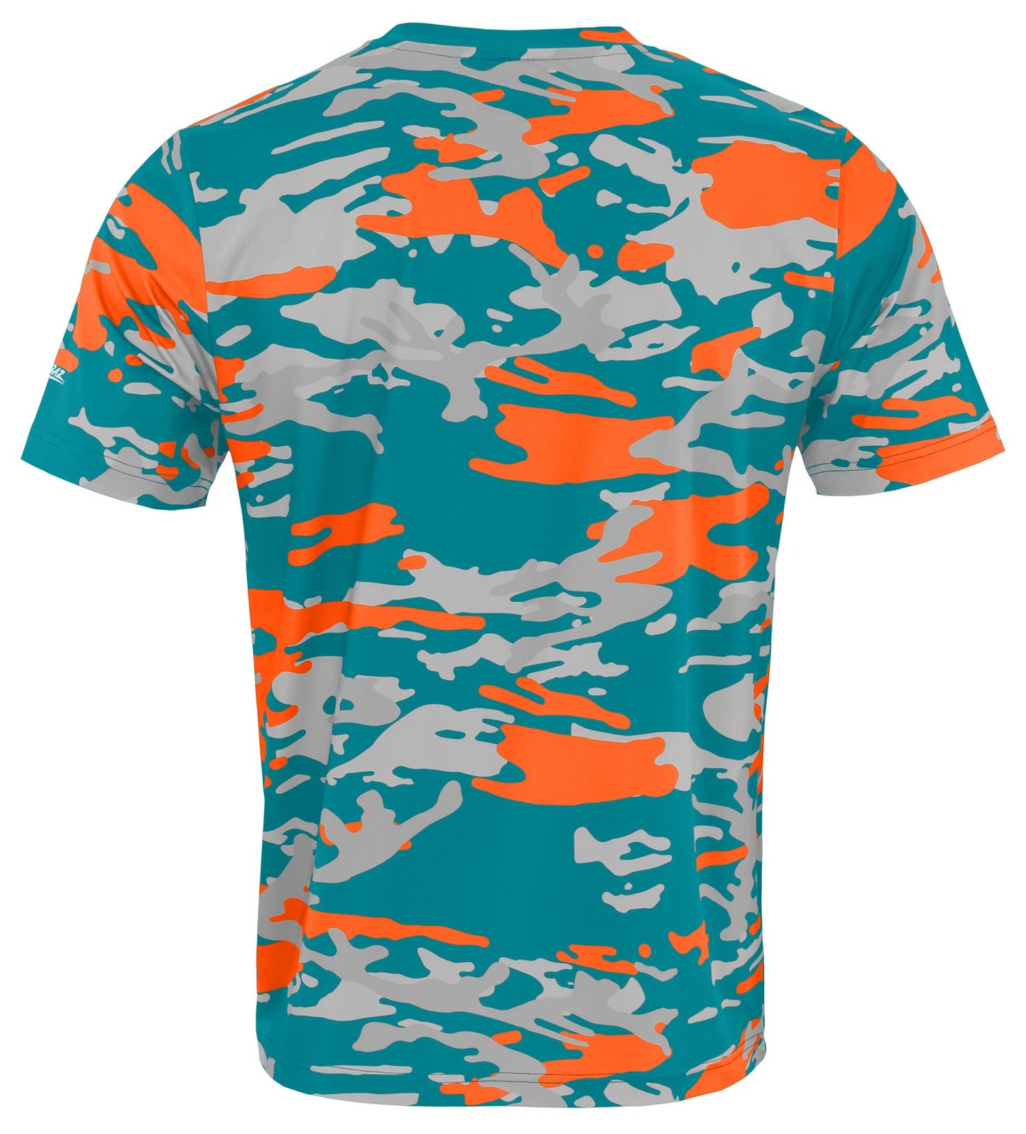 Zubaz NFL Men's Camo Alternate Color Short Sleeve T-Shirt, Miami Dolphins