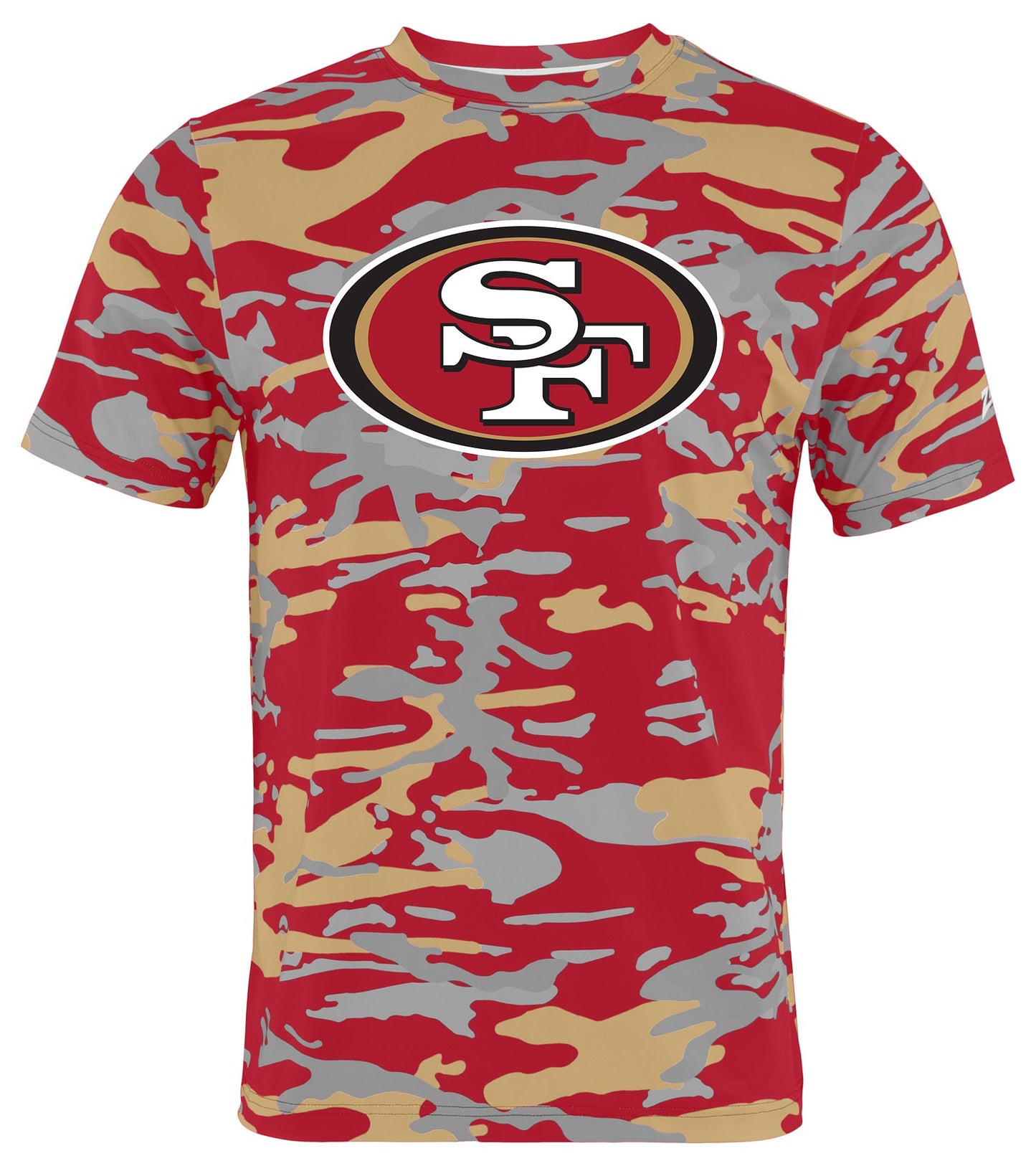 Zubaz NFL Men's Camo Alternate Color Short Sleeve T-Shirt, San Francisco 49ers