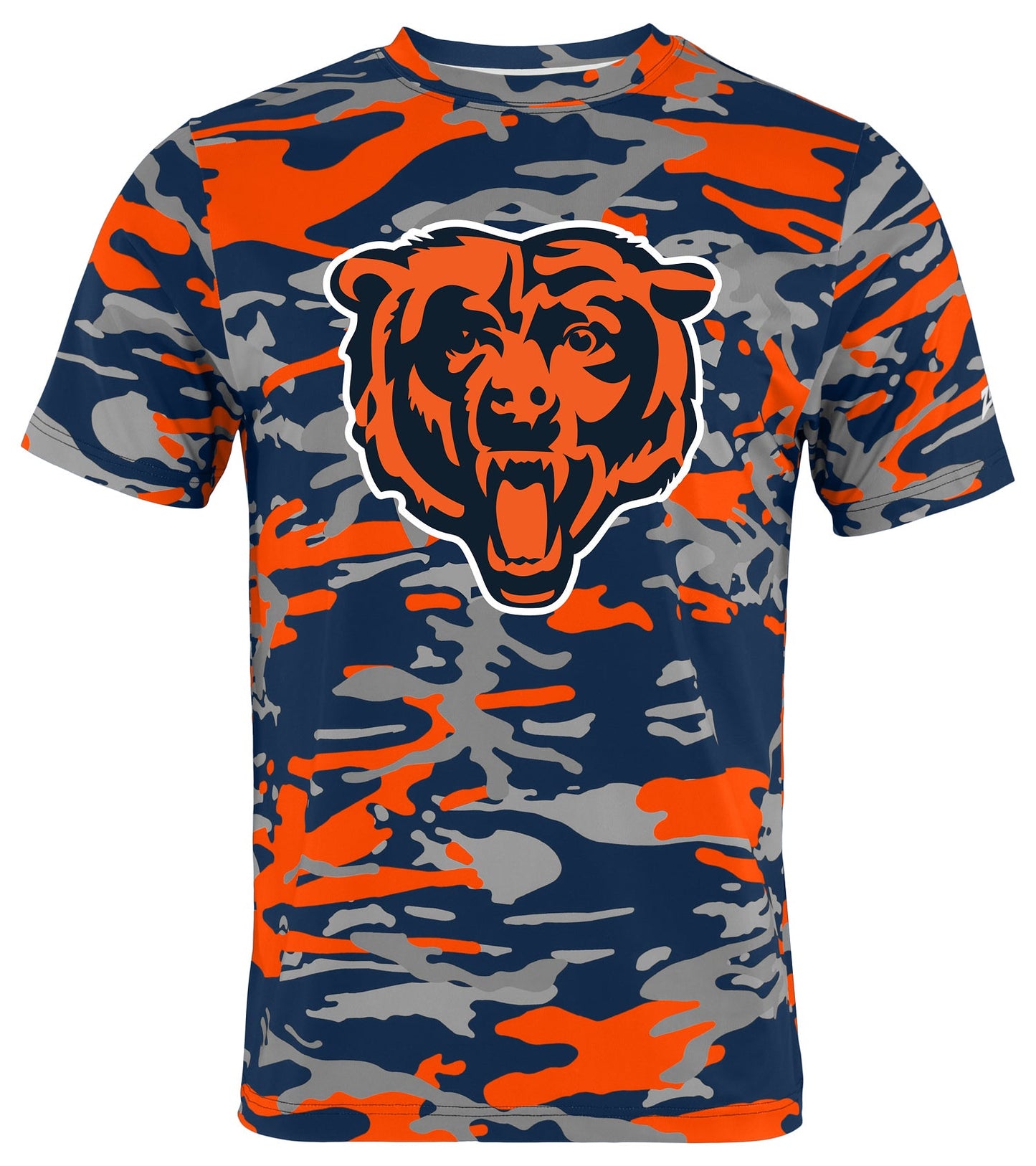 Zubaz NFL Men's Camo Alternate Color Short Sleeve T-Shirt, Chicago Bears