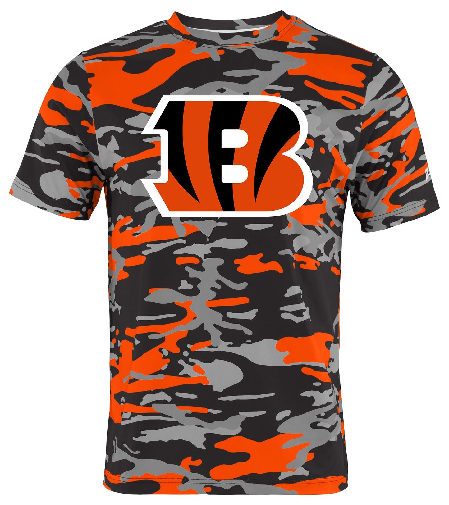Zubaz NFL Men's Camo Alternate Color Short Sleeve T-Shirt, Cincinnati Bengals