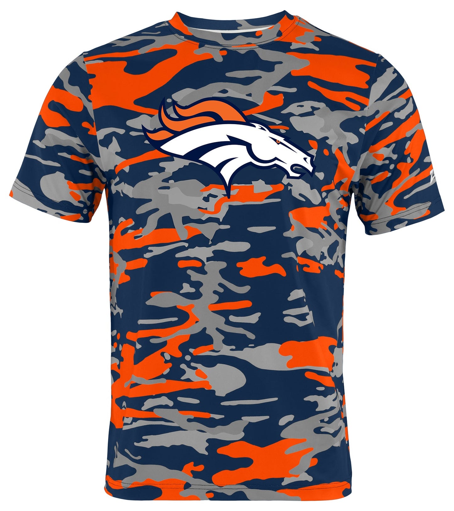 Zubaz NFL Men's Camo Alternate Color Short Sleeve T-Shirt, Denver Broncos
