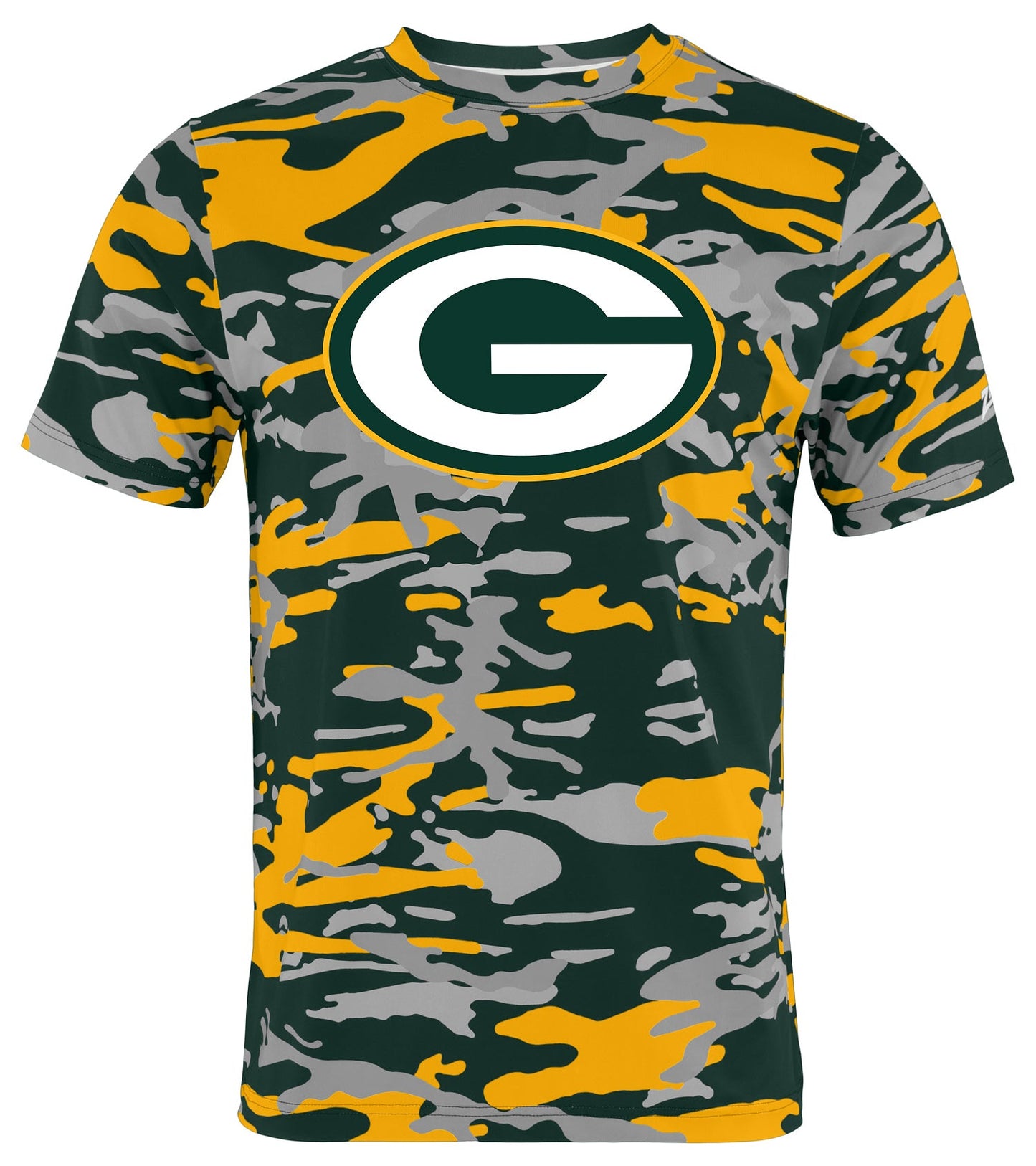 Zubaz NFL Men's Camo Alternate Color Short Sleeve T-Shirt, Green Bay Packers