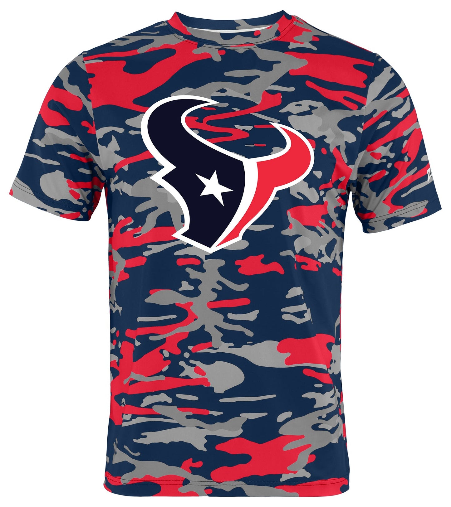 Zubaz NFL Men's Camo Alternate Color Short Sleeve T-Shirt, Houston Texans