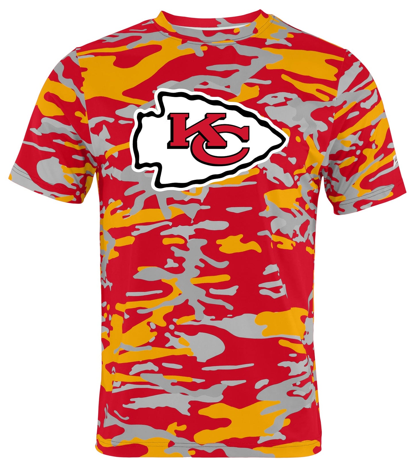 Zubaz NFL Men's Camo Alternate Color Short Sleeve T-Shirt, Kansas City Chiefs