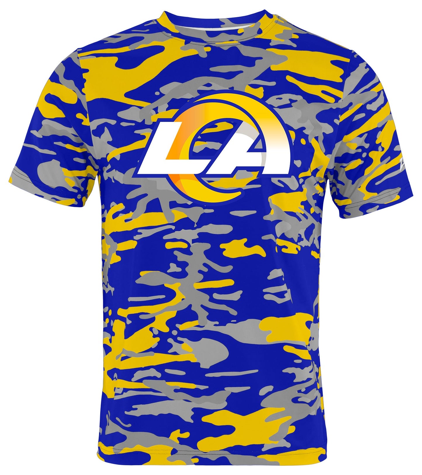 Zubaz NFL Men's Camo Alternate Color Short Sleeve T-Shirt, Los Angeles Rams