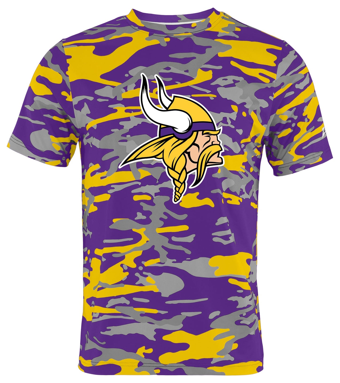 Zubaz NFL Men's Camo Alternate Color Short Sleeve T-Shirt, Minnesota Vikings