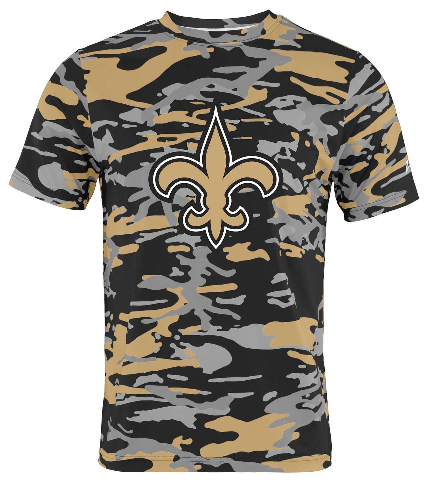 Zubaz NFL Men's Camo Alternate Color Short Sleeve T-Shirt, New Orleans Saints