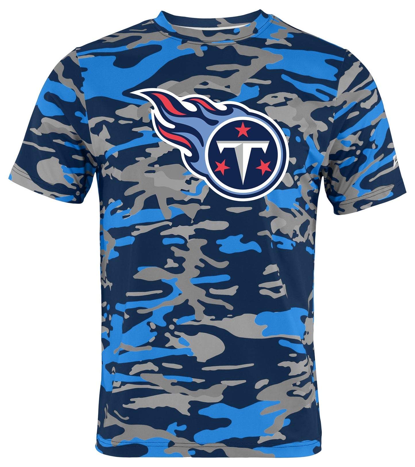 Zubaz NFL Men's Camo Alternate Color Short Sleeve T-Shirt, Tennessee Titans