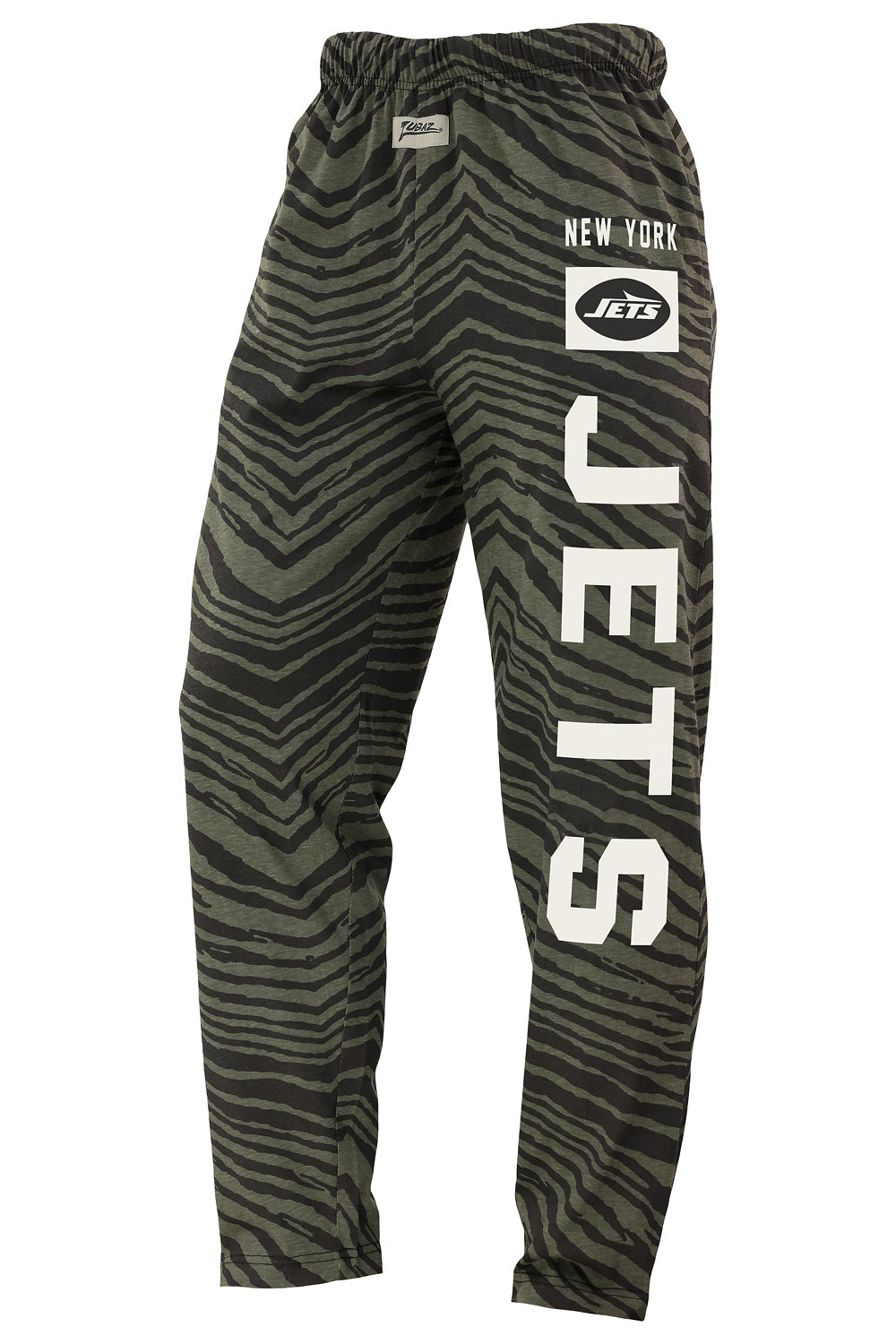 Zubaz NFL Adult Unisex Z88 Black Tonal Pants, New York Jets