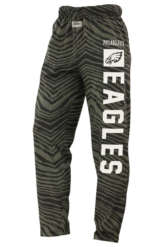 Zubaz NFL Adult Unisex Z88 Black Tonal Pants, Philadelphia Eagles