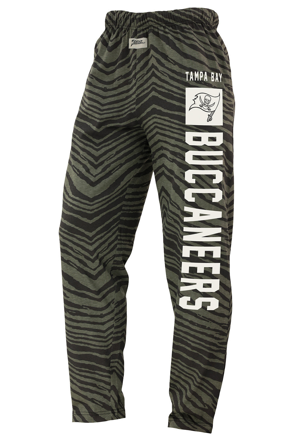 Zubaz NFL Adult Unisex Z88 Black Tonal Pants, Tampa Bay Buccaneers