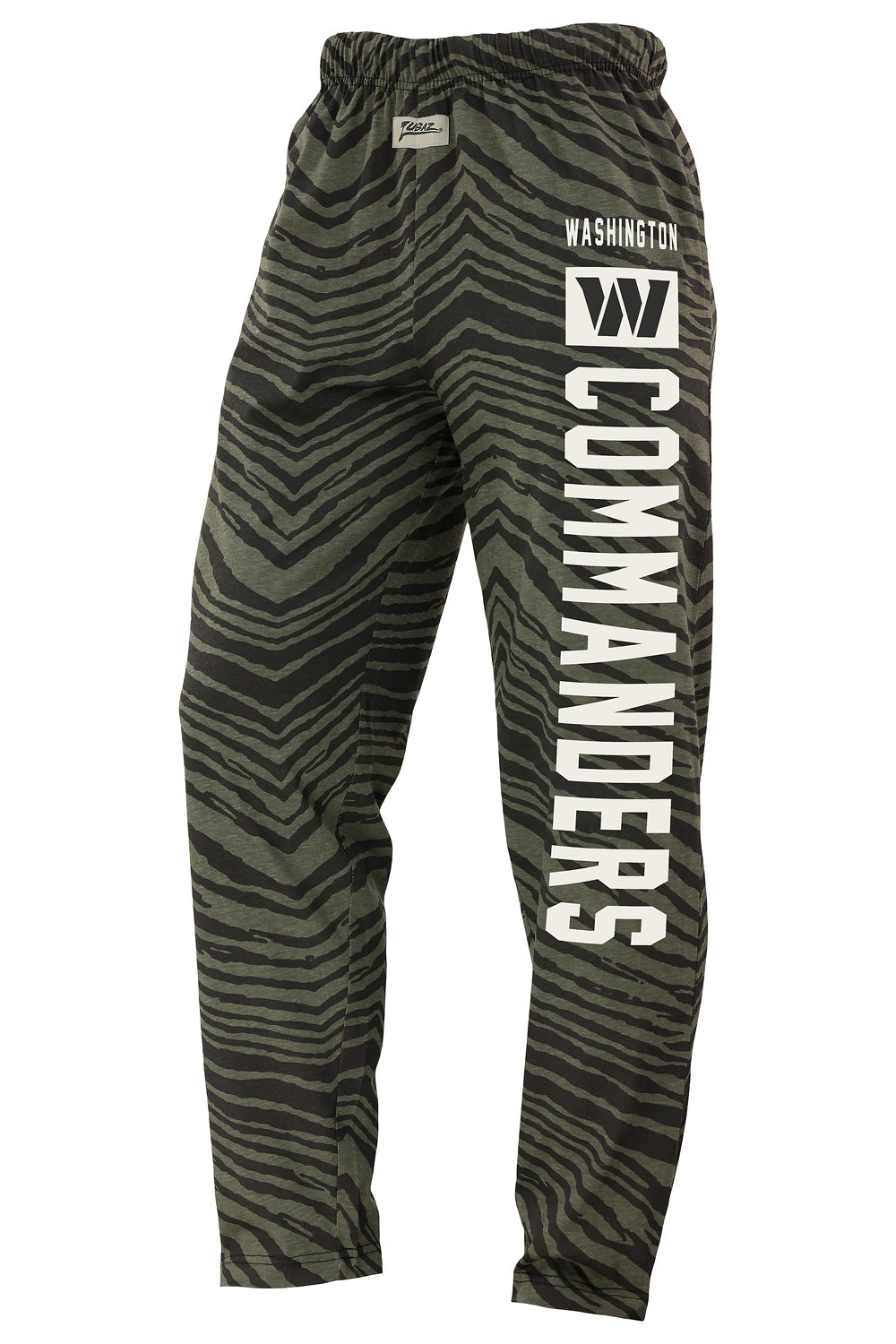 Zubaz NFL Adult Unisex Z88 Black Tonal Pants, Washington Commanders