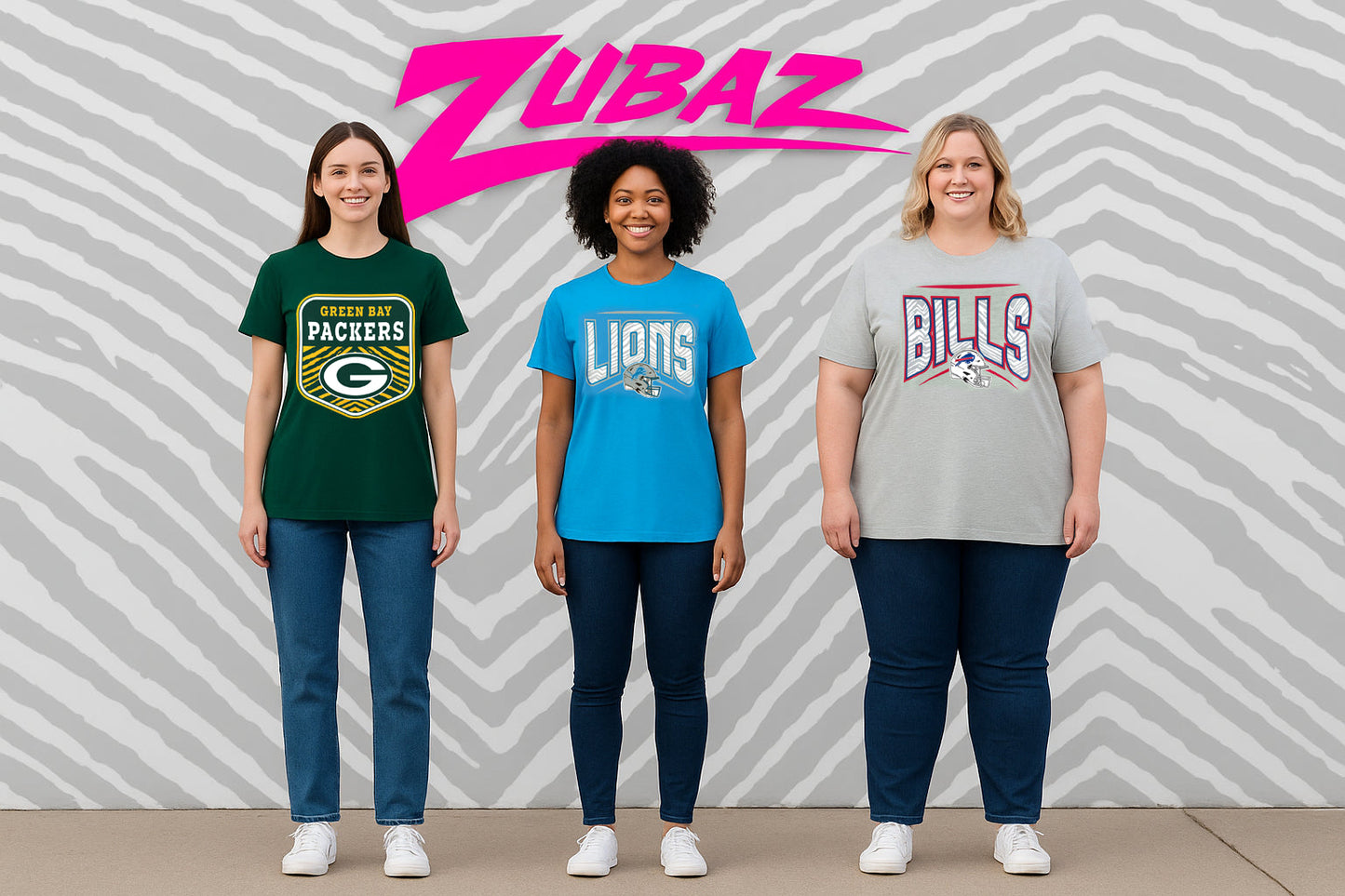 Zubaz NFL Women's Kicker Team Color Short Sleeve T-Shirt, Tennessee Titans