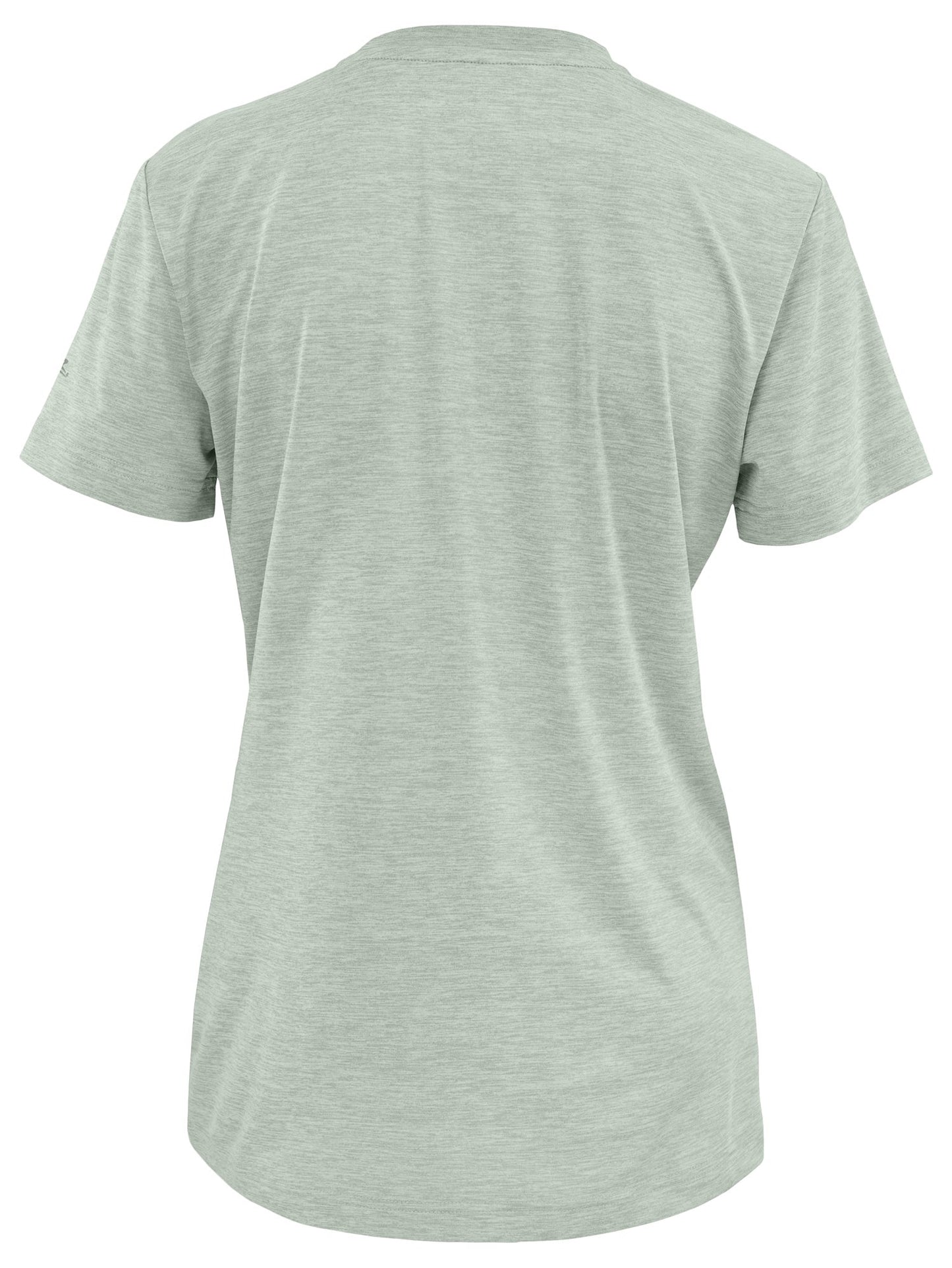 Zubaz NFL Women's Quarterback Heather Gray Color Short Sleeve T-Shirt, Arizona Cardinals