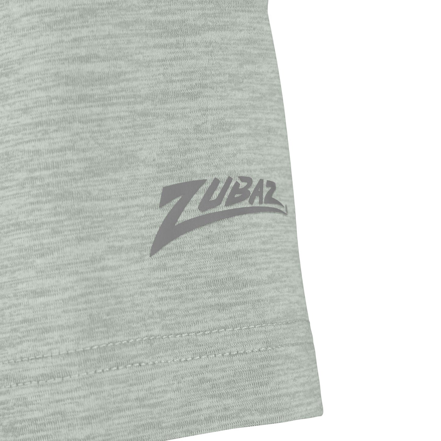 Zubaz NFL Women's Quarterback Heather Gray Color Short Sleeve T-Shirt, Philadelphia Eagles