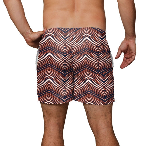 Zubaz NFL Men's Denver Broncos Exclusive 5.5 Inch Swim Trunk