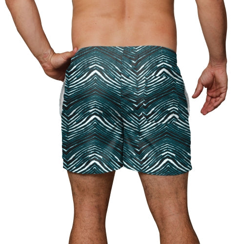 Zubaz NFL Men's Jacksonville Jaguars Exclusive 5.5 Inch Swim Trunk