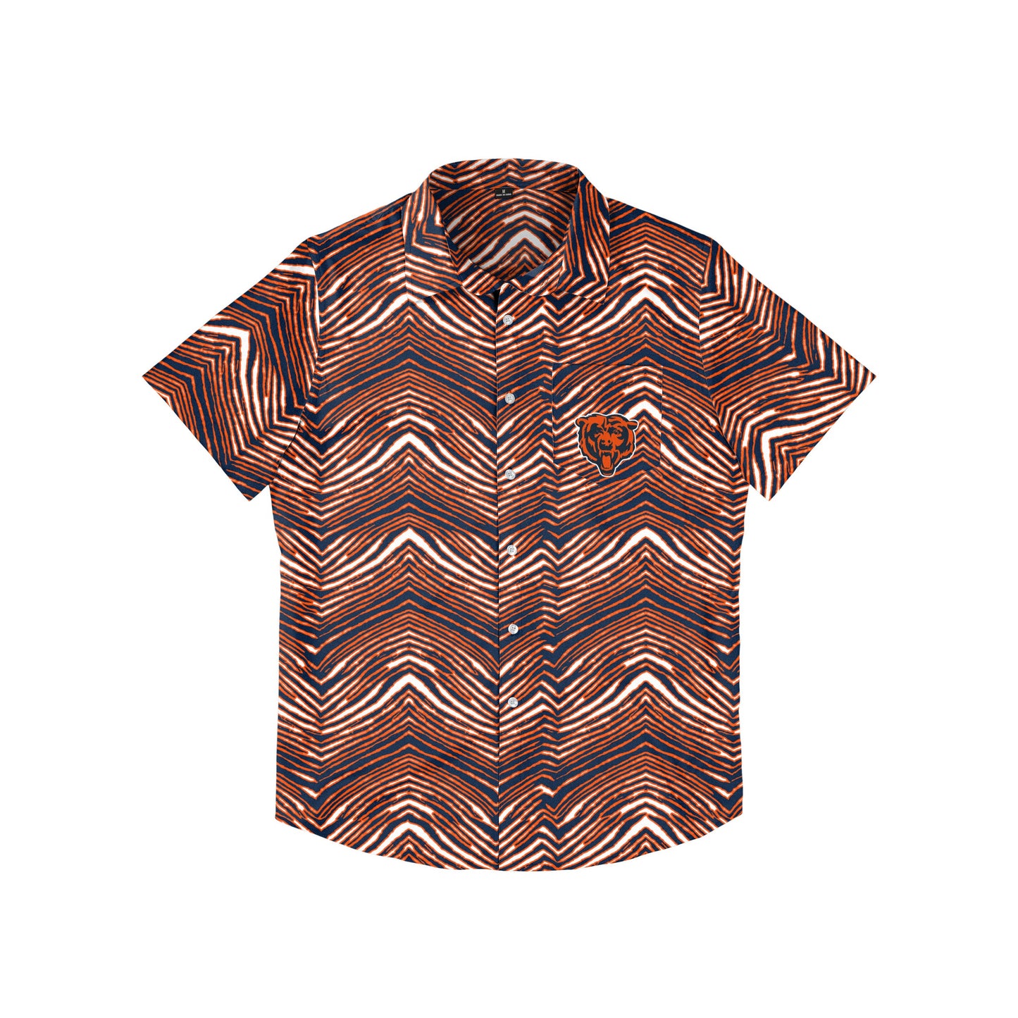 Zubaz NFL Men's Chicago Bears Exclusive Button Up Shirt