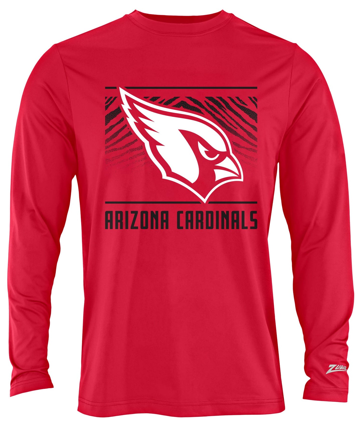 Zubaz NFL Men's Team Color Tunnel Long Sleeve T-Shirt, Arizona Cardinals