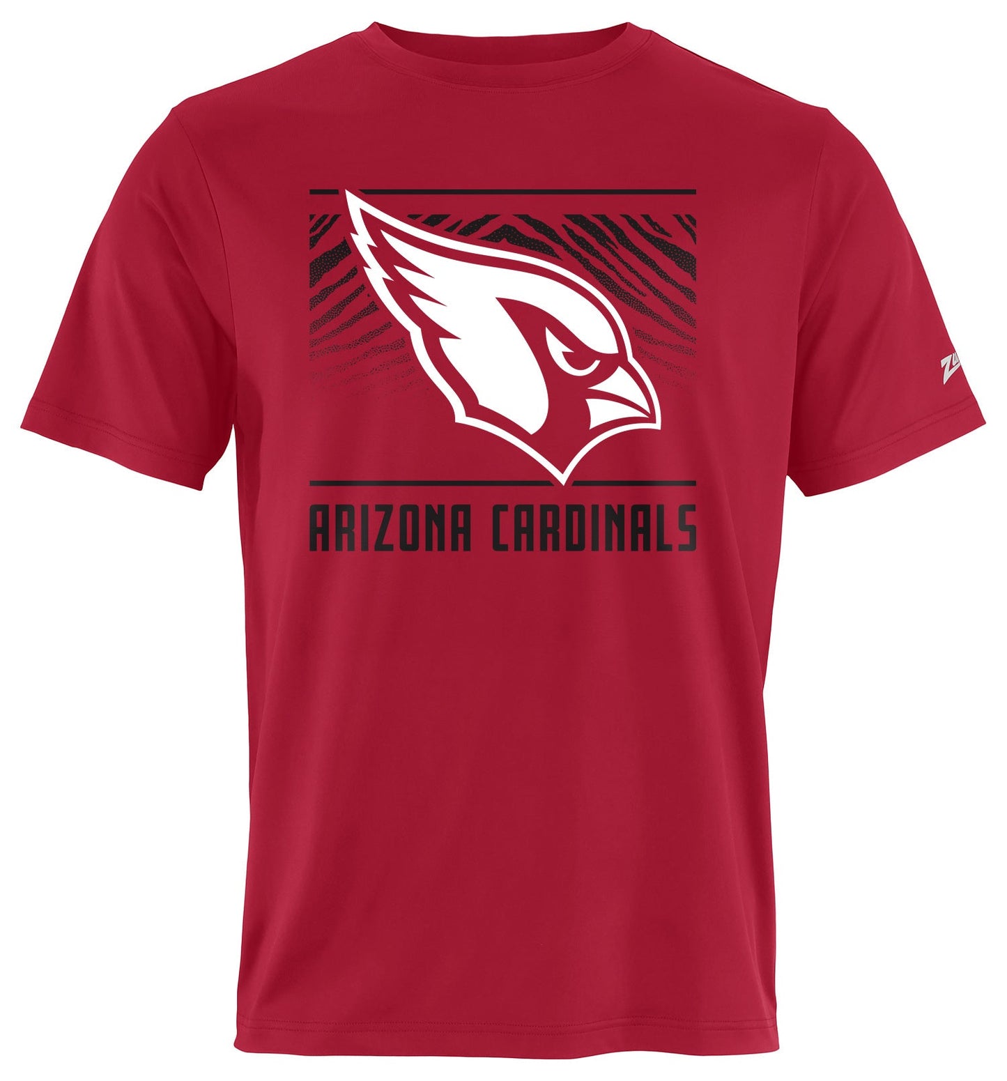 Zubaz NFL Men's Tunnel Primary Short Sleeve T-Shirt, Arizona Cardinals