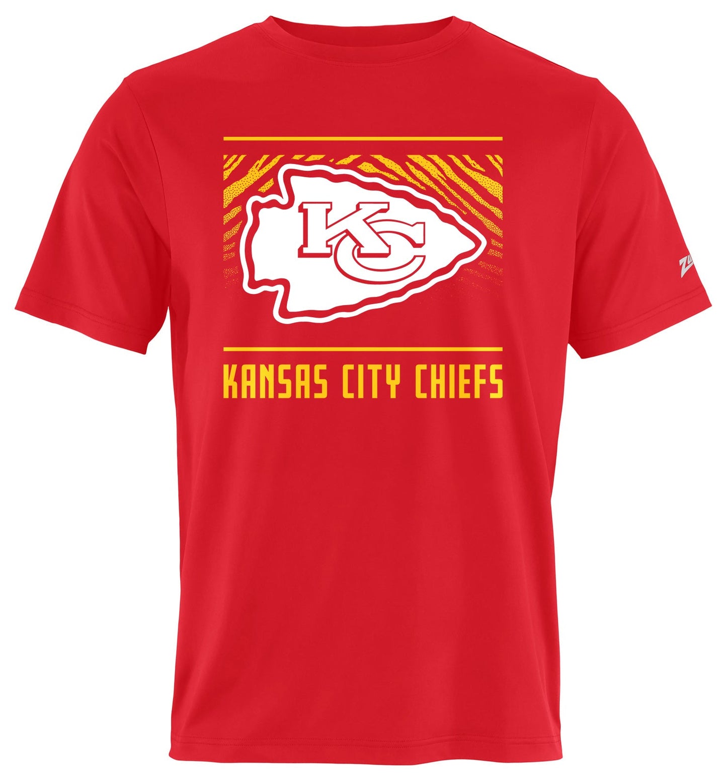 Zubaz NFL Men's Tunnel Primary Short Sleeve T-Shirt, Kansas City Chiefs