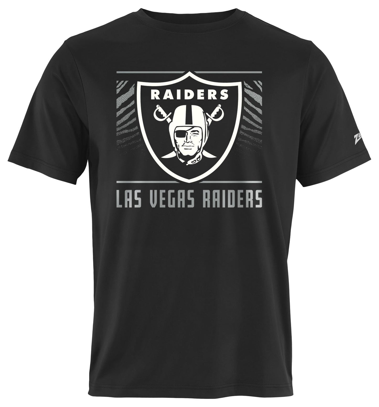 Zubaz NFL Men's Tunnel Primary Short Sleeve T-Shirt, Las Vegas Raiders