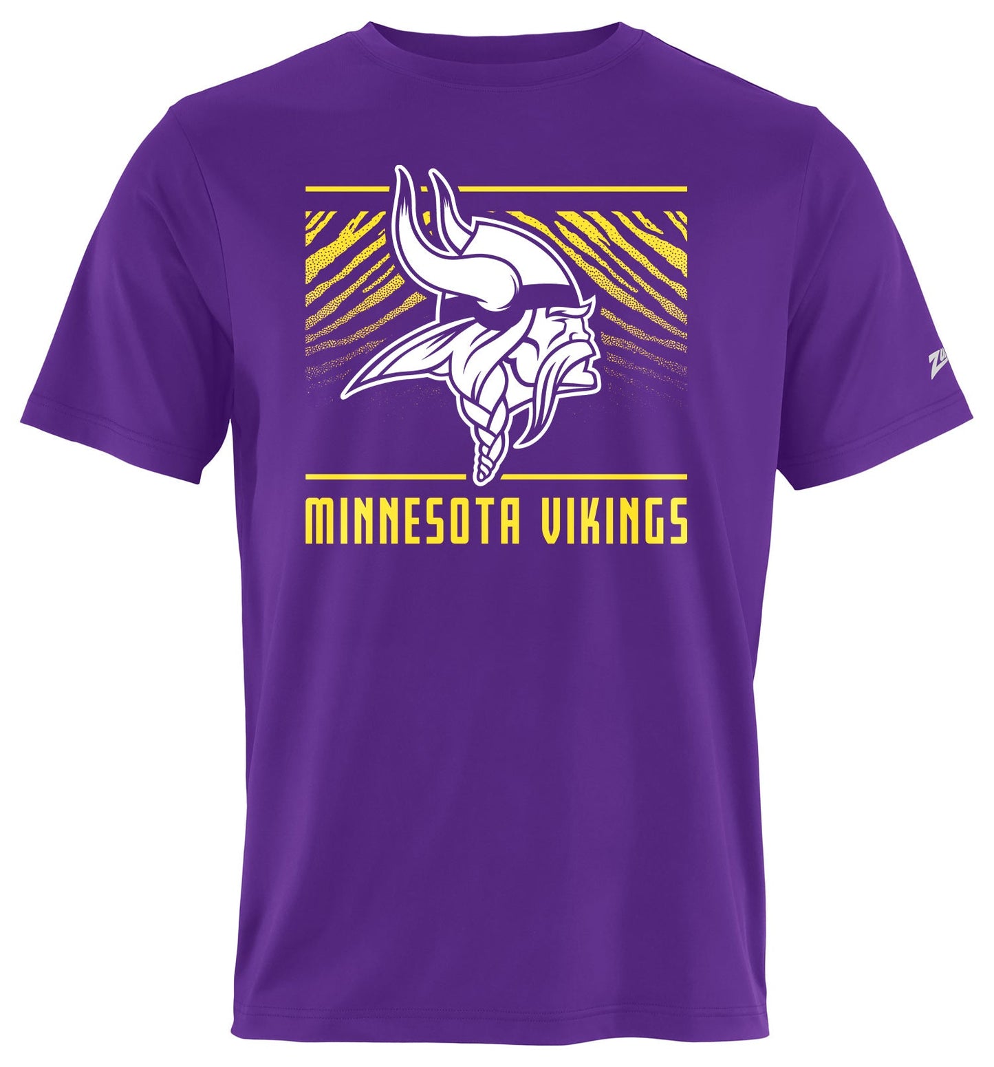 Zubaz NFL Men's Tunnel Primary Short Sleeve T-Shirt, Minnesota Vikings