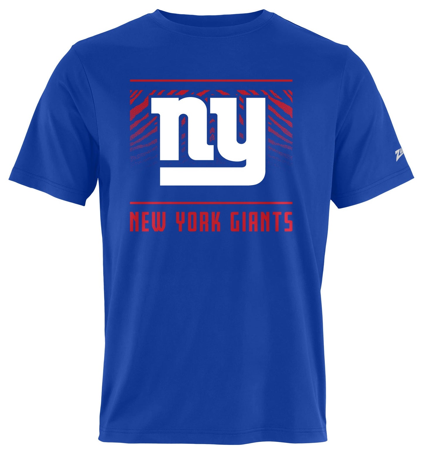 Zubaz NFL Men's Tunnel Primary Short Sleeve T-Shirt, New York Giants
