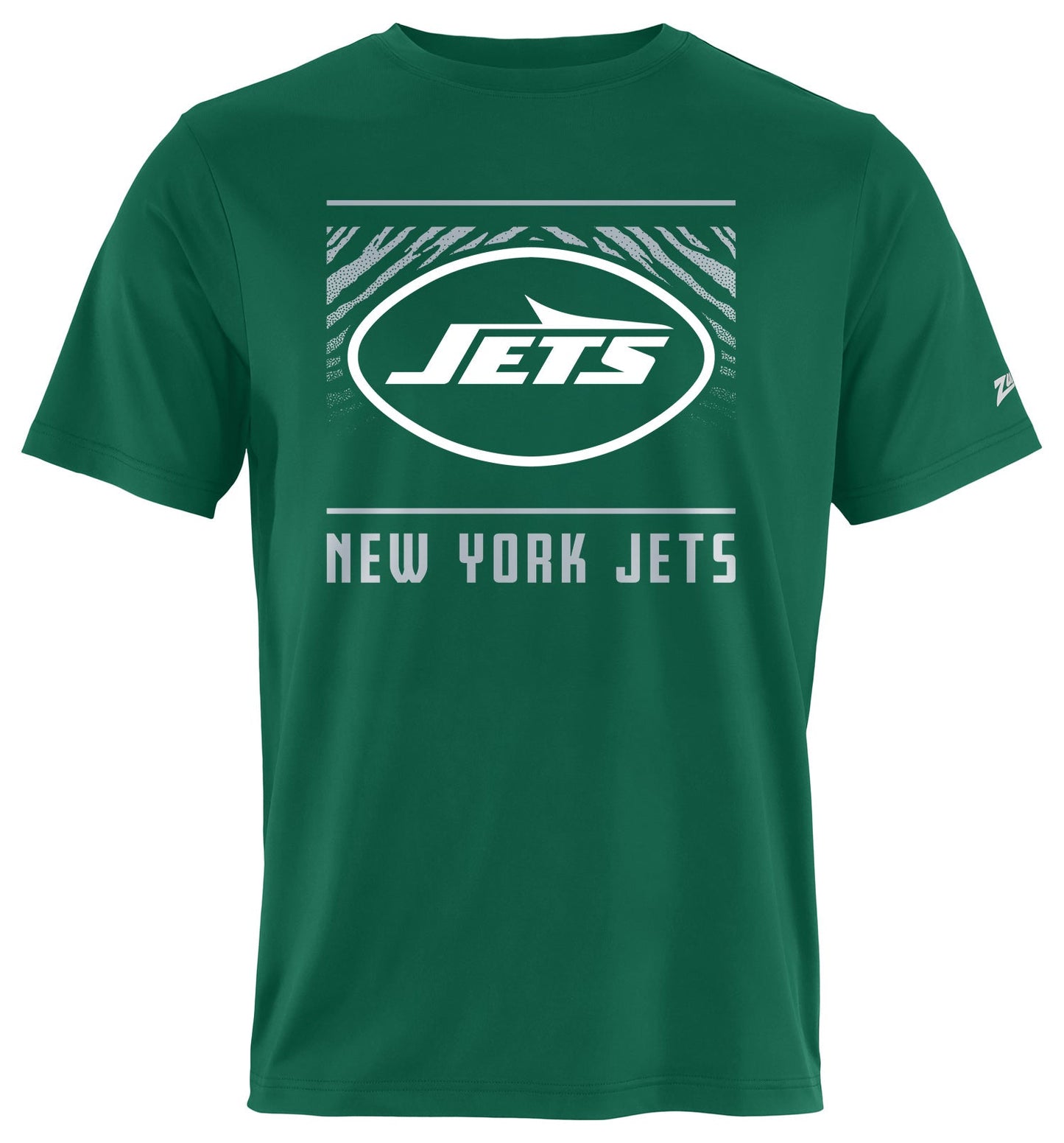 Zubaz NFL Men's Tunnel Primary Short Sleeve T-Shirt, New York Jets