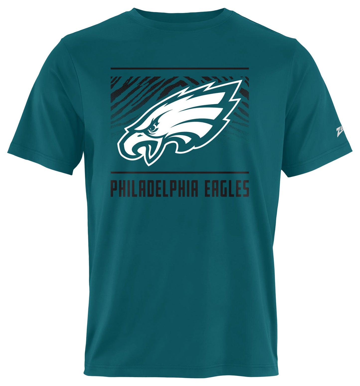 Zubaz NFL Men's Tunnel Primary Short Sleeve T-Shirt, Philadelphia Eagles