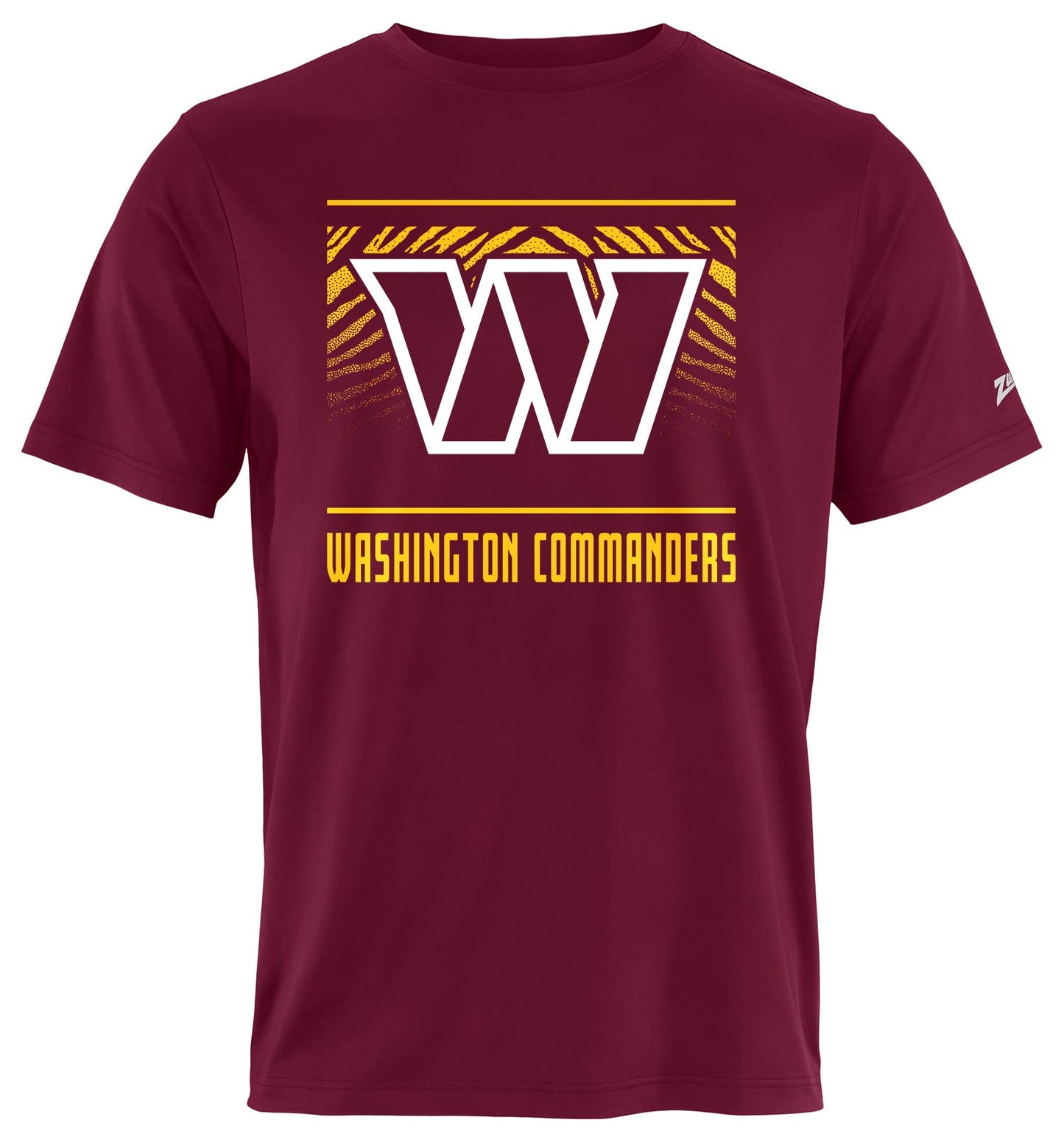 Zubaz NFL Men's Tunnel Primary Short Sleeve T-Shirt, Washington Commanders