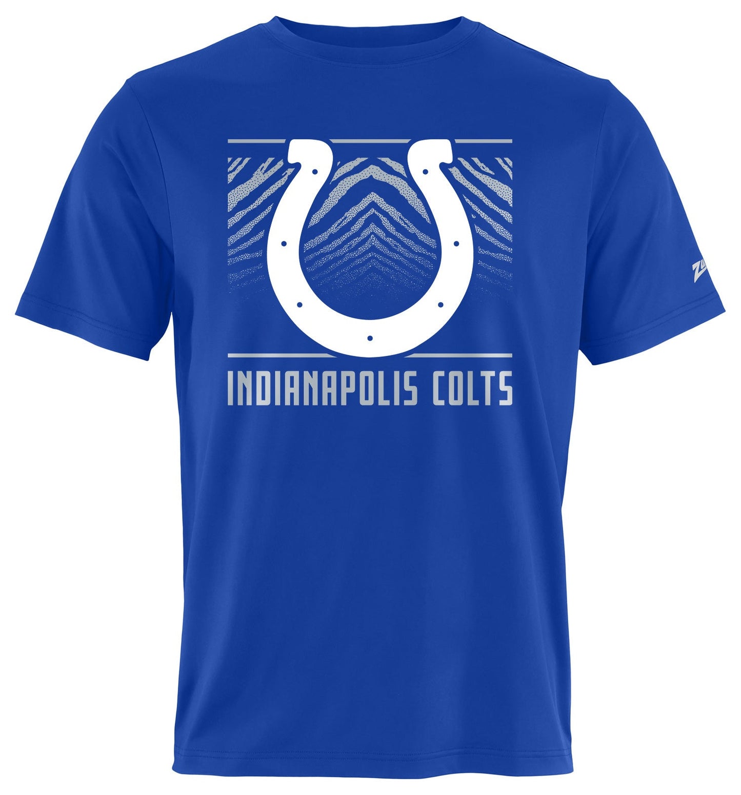 Zubaz NFL Men's Tunnel Primary Short Sleeve T-Shirt, Indianapolis Colts