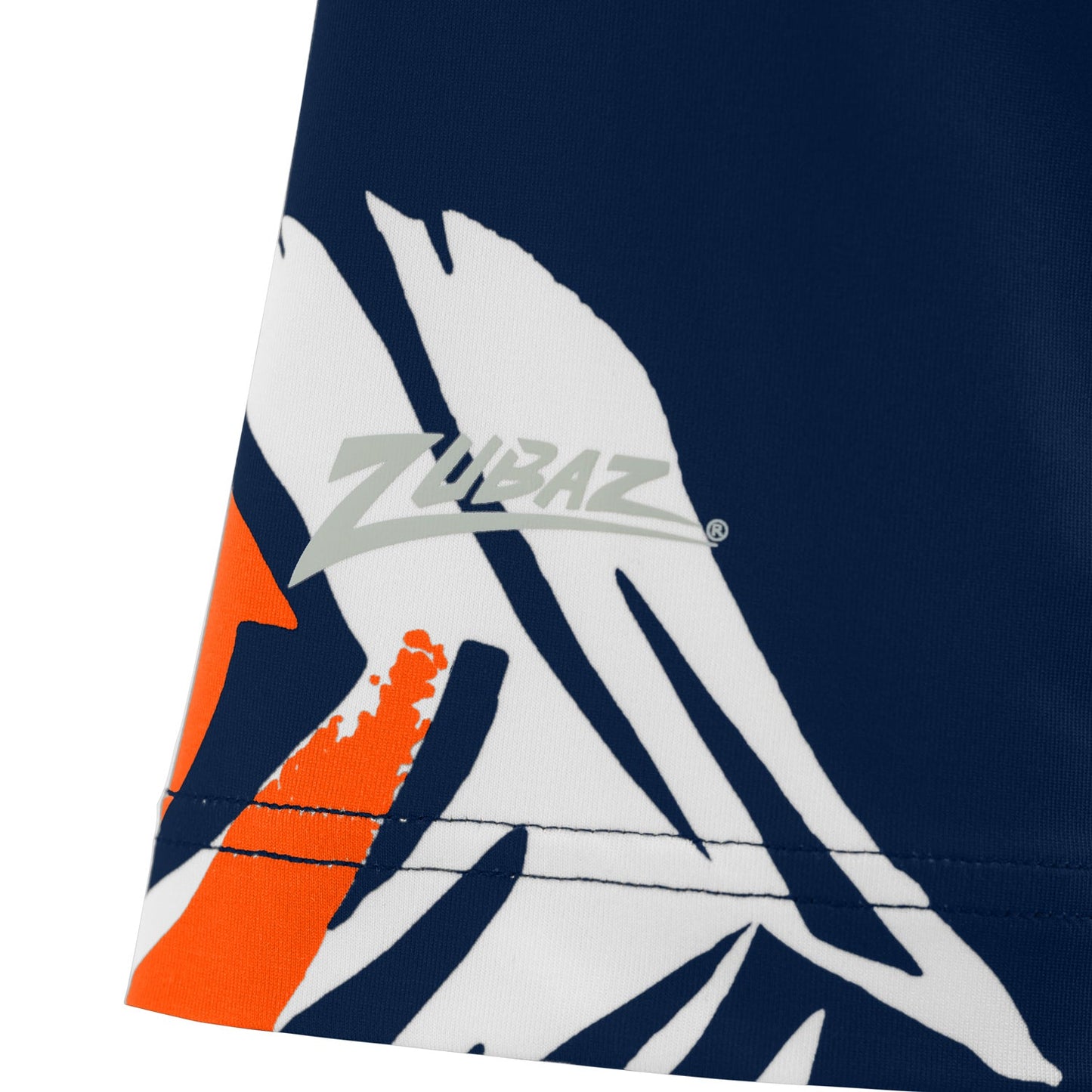 Zubaz NFL Womens Leaf Team Color Script Short Sleeve T-Shirt, Chicago Bears