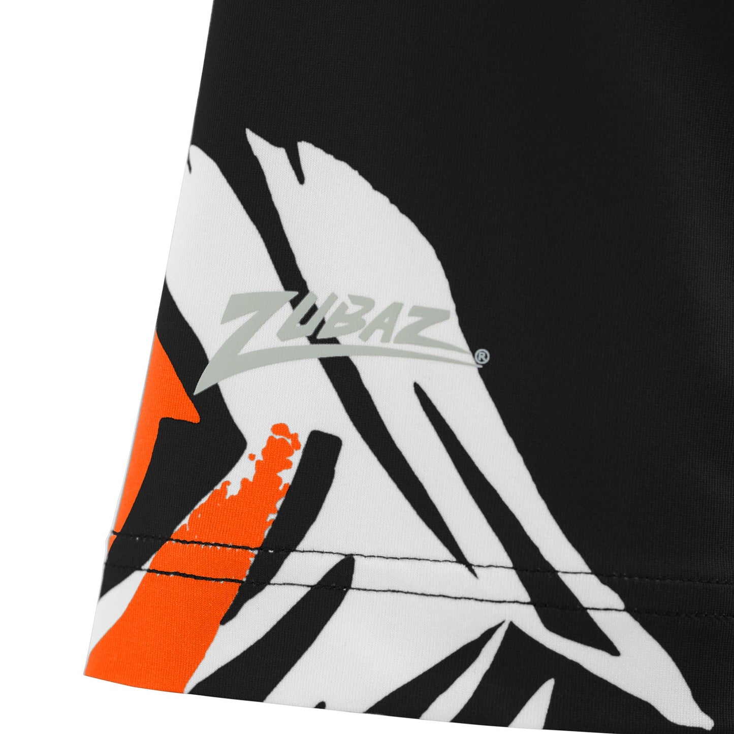 Zubaz NFL Womens Leaf Team Color Script Short Sleeve T-Shirt, Cincinnati Bengals