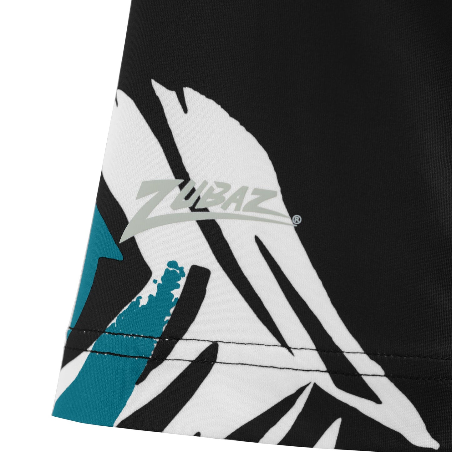 Zubaz NFL Womens Leaf Team Color Script Short Sleeve T-Shirt, Jacksonville Jaguars