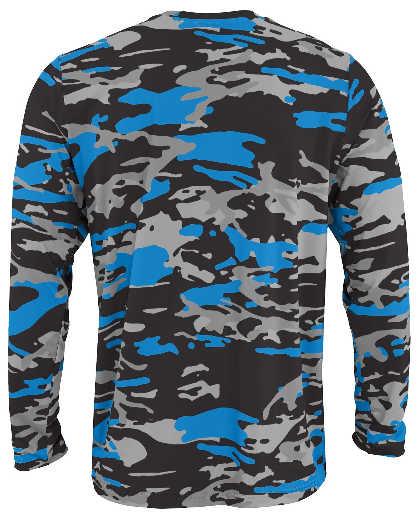 Zubaz NFL Men's Camo Alternate Color with White Circle Logo Long Sleeve T-Shirt, Detroit Lions