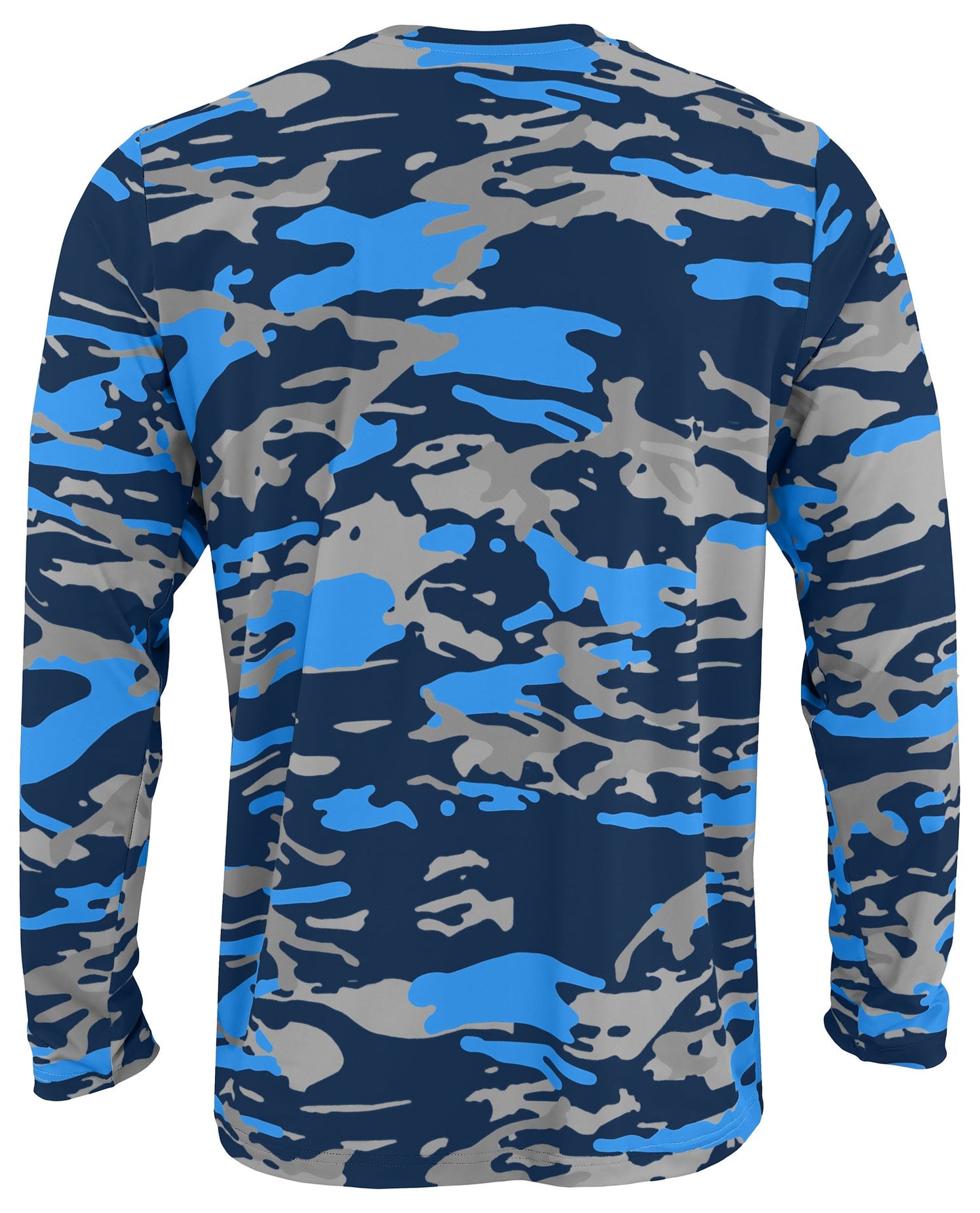 Zubaz NFL Men's Camo Alternate Color with White Circle Logo Long Sleeve T-Shirt, Tennessee Titans