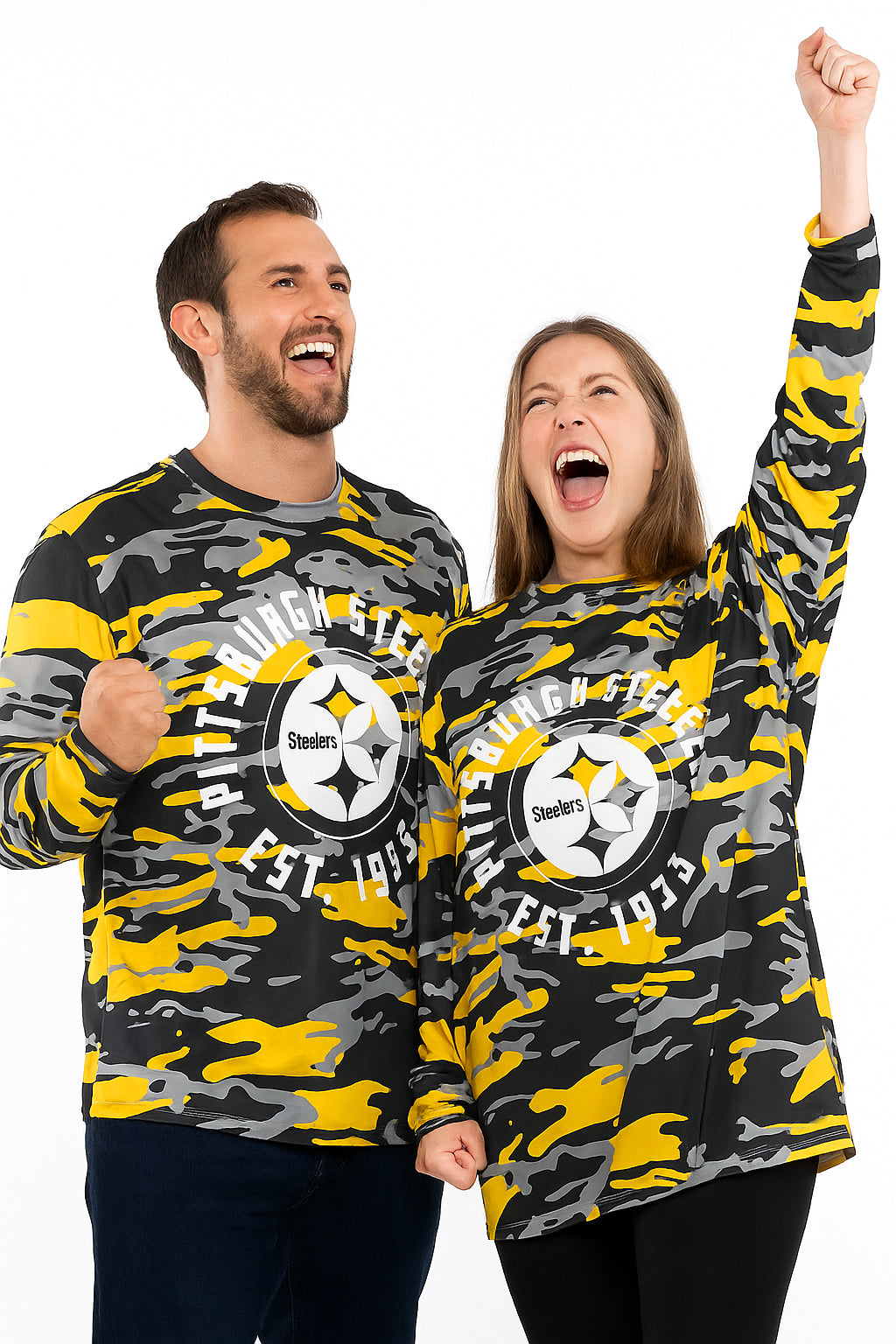 Zubaz NFL Men's Camo Alternate Color with White Circle Logo Long Sleeve T-Shirt, Tennessee Titans