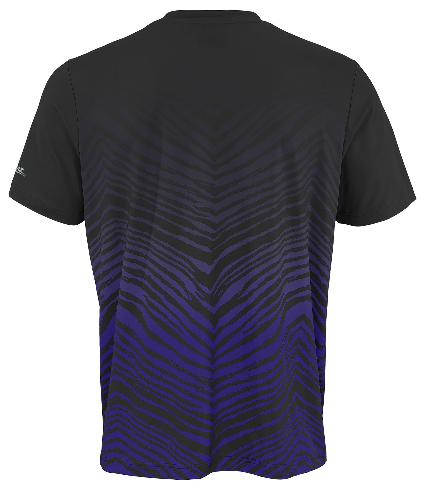 Zubaz NFL Men's Wild Card Zebra Team Color Short SleeveT Shirt, Baltimore Ravens