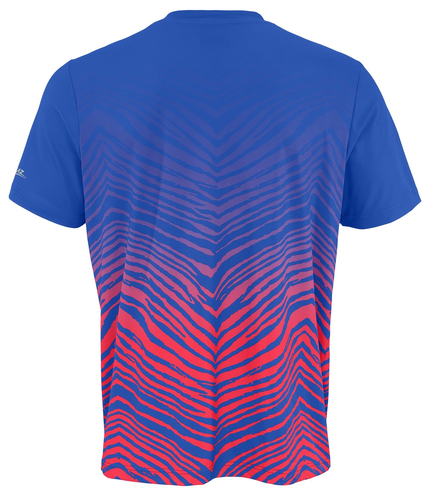 Zubaz NFL Men's Wild Card Zebra Team Color Short SleeveT Shirt, Buffalo Bills