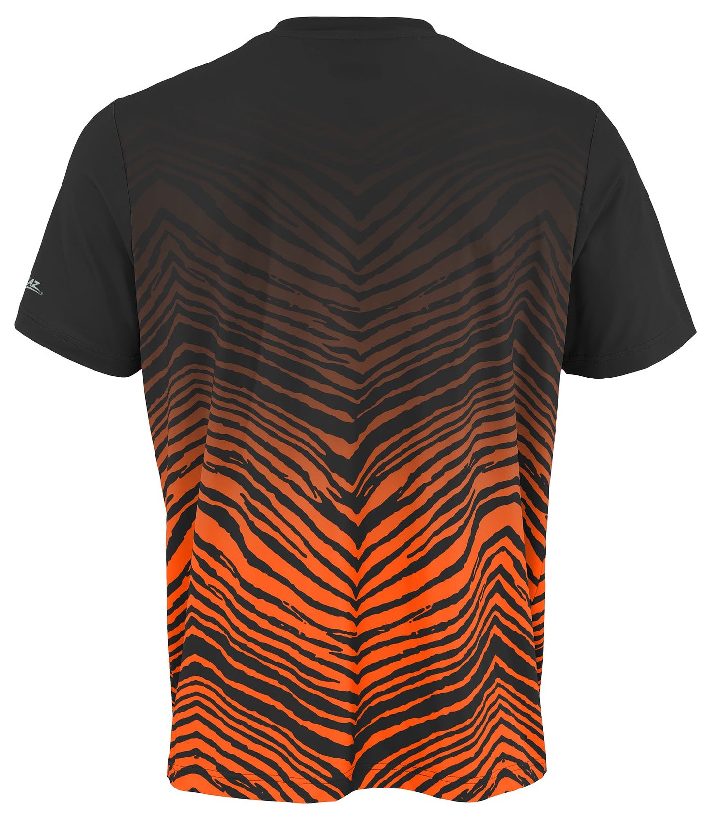 Zubaz NFL Men's Wild Card Zebra Team Color Short SleeveT Shirt, Cincinnati Bengals