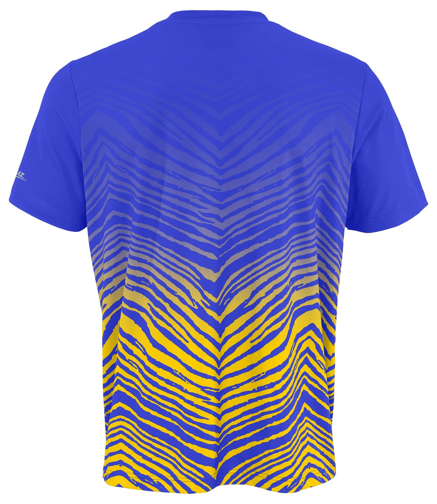 Zubaz NFL Men's Wild Card Zebra Team Color Short SleeveT Shirt, Los Angeles Rams