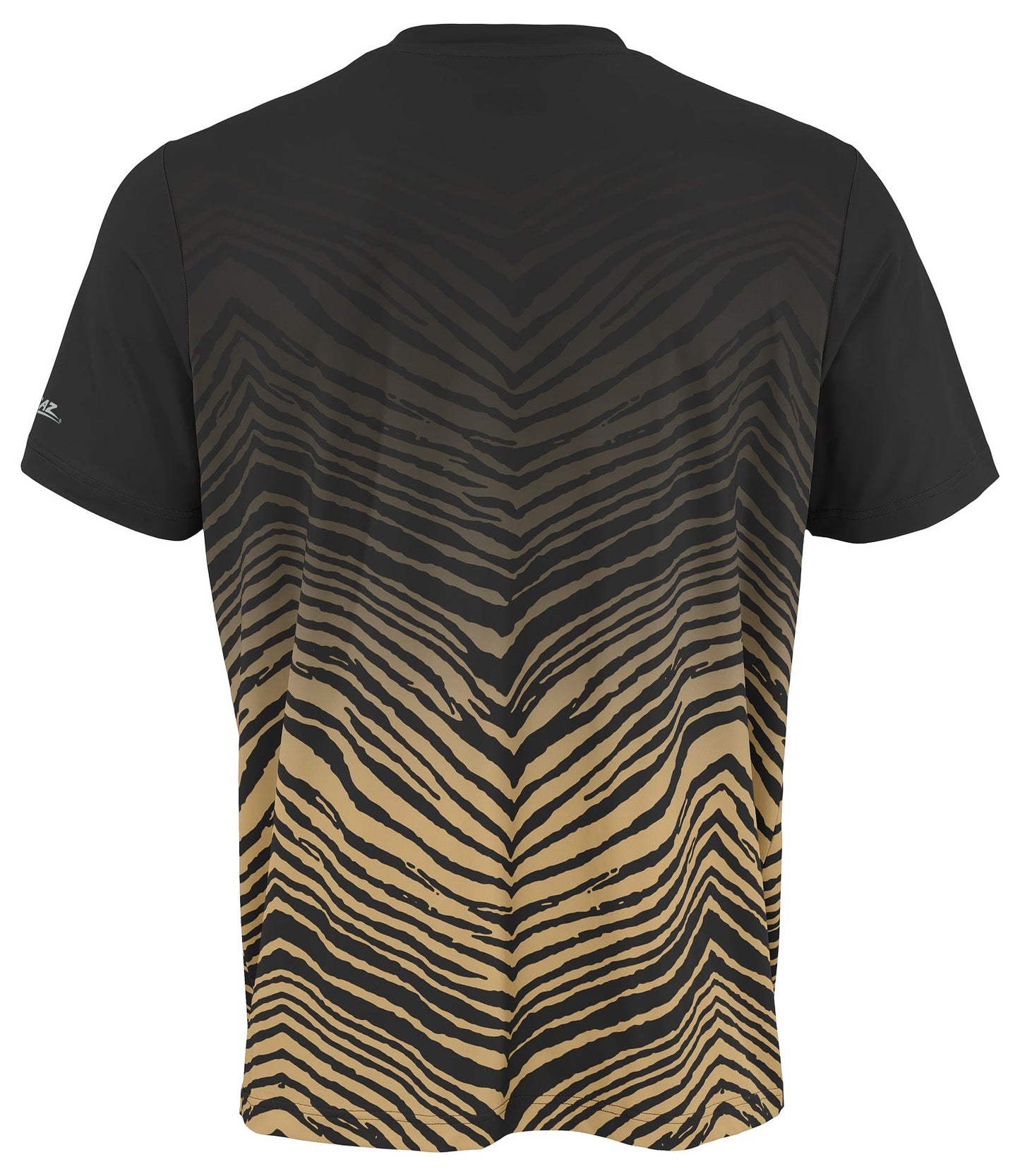 Zubaz NFL Men's Wild Card Zebra Team Color Short SleeveT Shirt, New Orleans Saints
