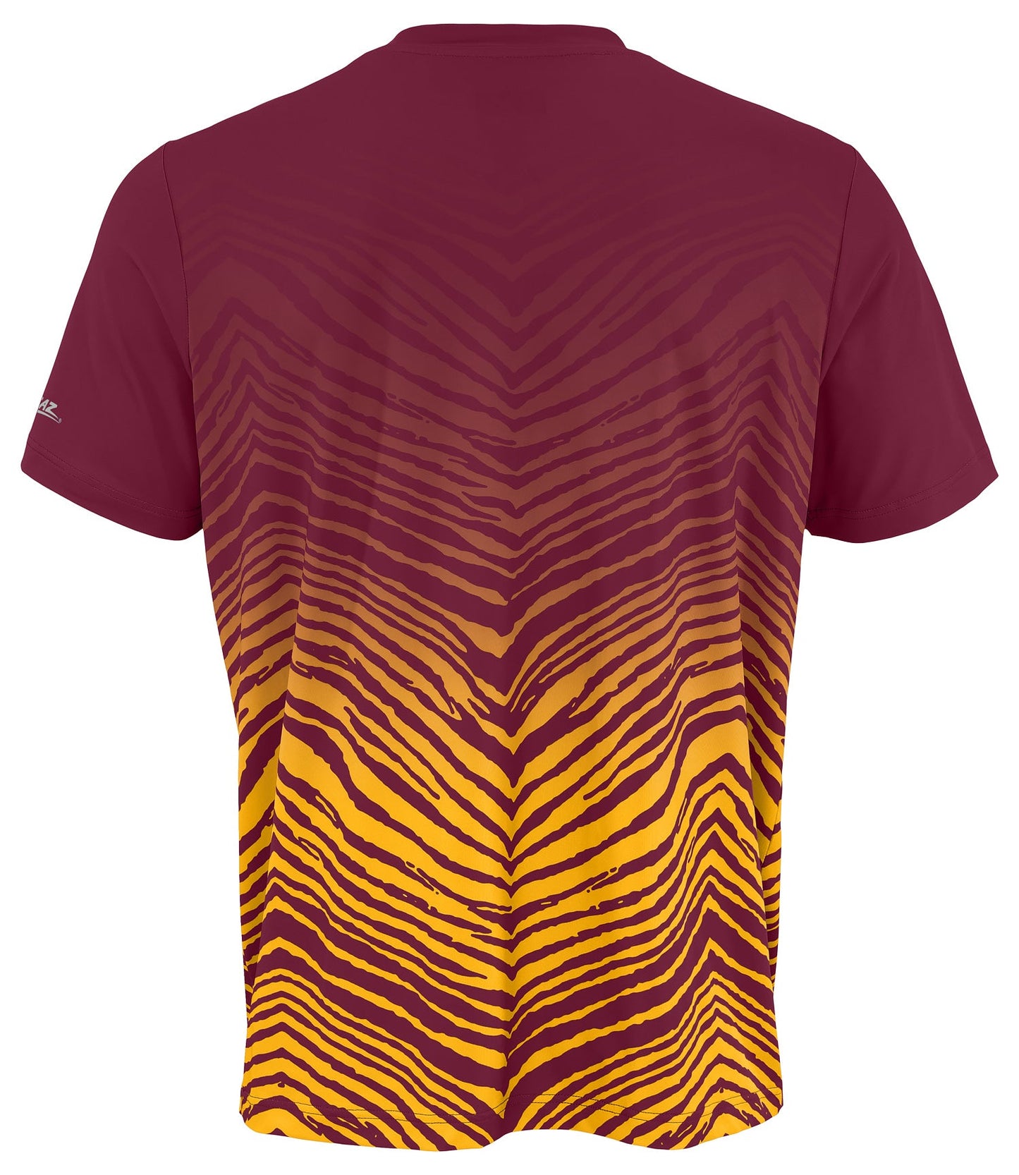 Zubaz NFL Men's Wild Card Zebra Team Color Short SleeveT Shirt, Washington Commanders