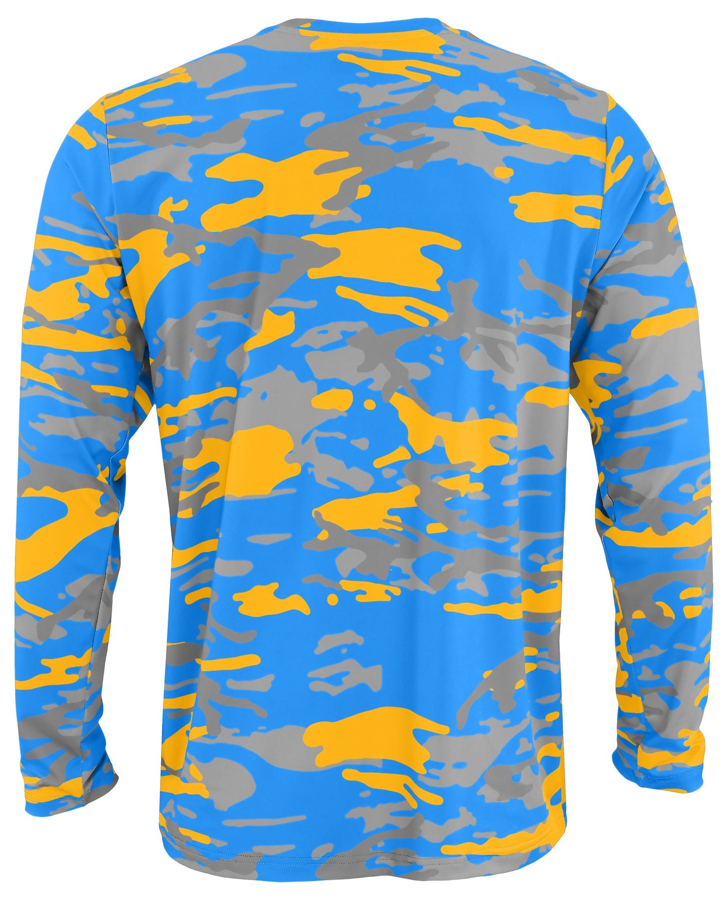 Zubaz NFL Men's Camo Alternate Color with White Circle Logo Long Sleeve T-Shirt, Los Angeles Chargers
