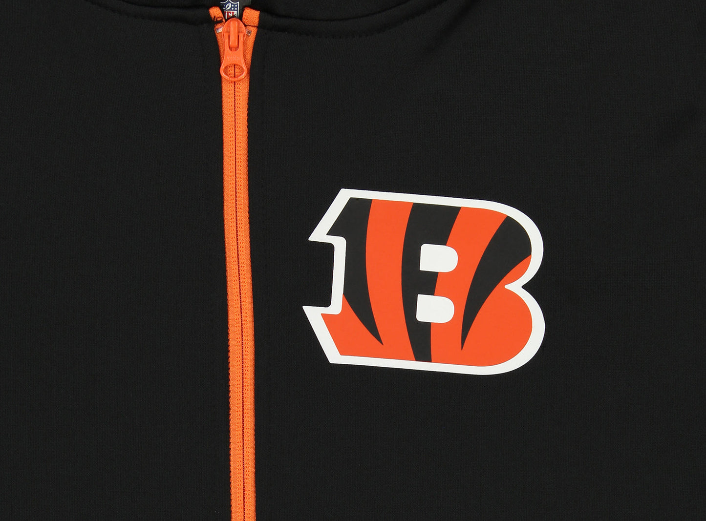 Zubaz Cincinnati Bengals NFL Men's Full Zip Hoodie with Zebra Print Details