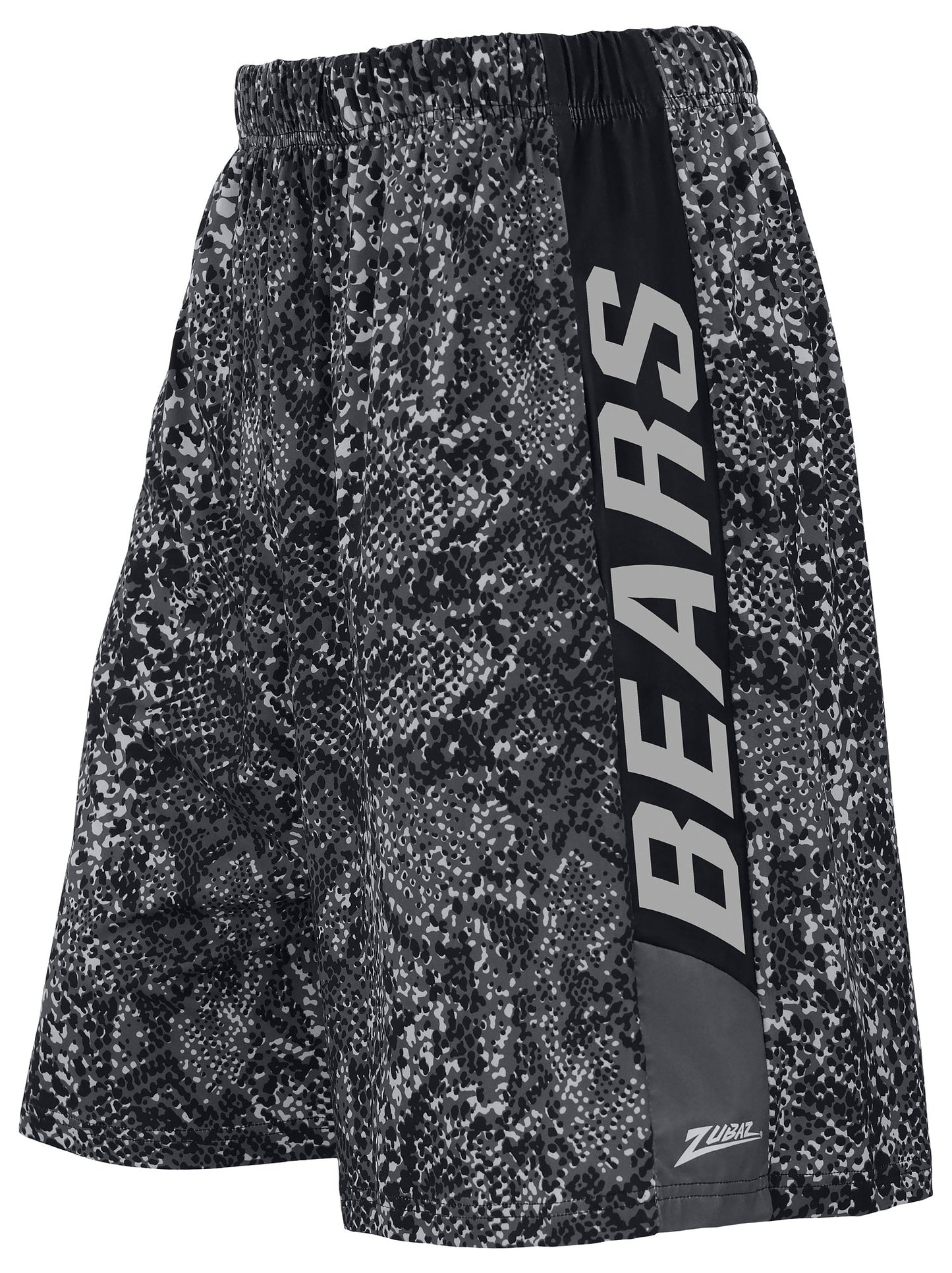 Zubaz NFL Men's 9in Tonal Post Football Shorts, Chicago Bears