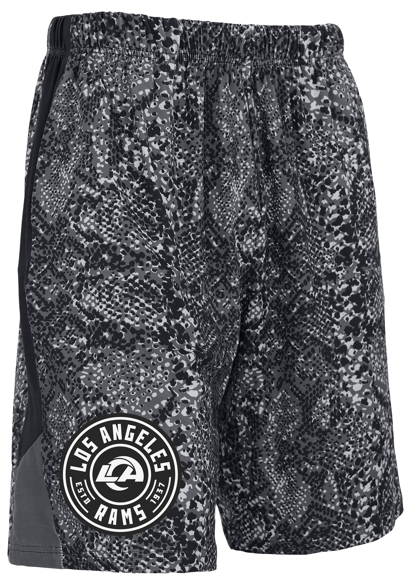 Zubaz NFL Men's 9in Tonal Post Football Shorts, Los Angeles Rams