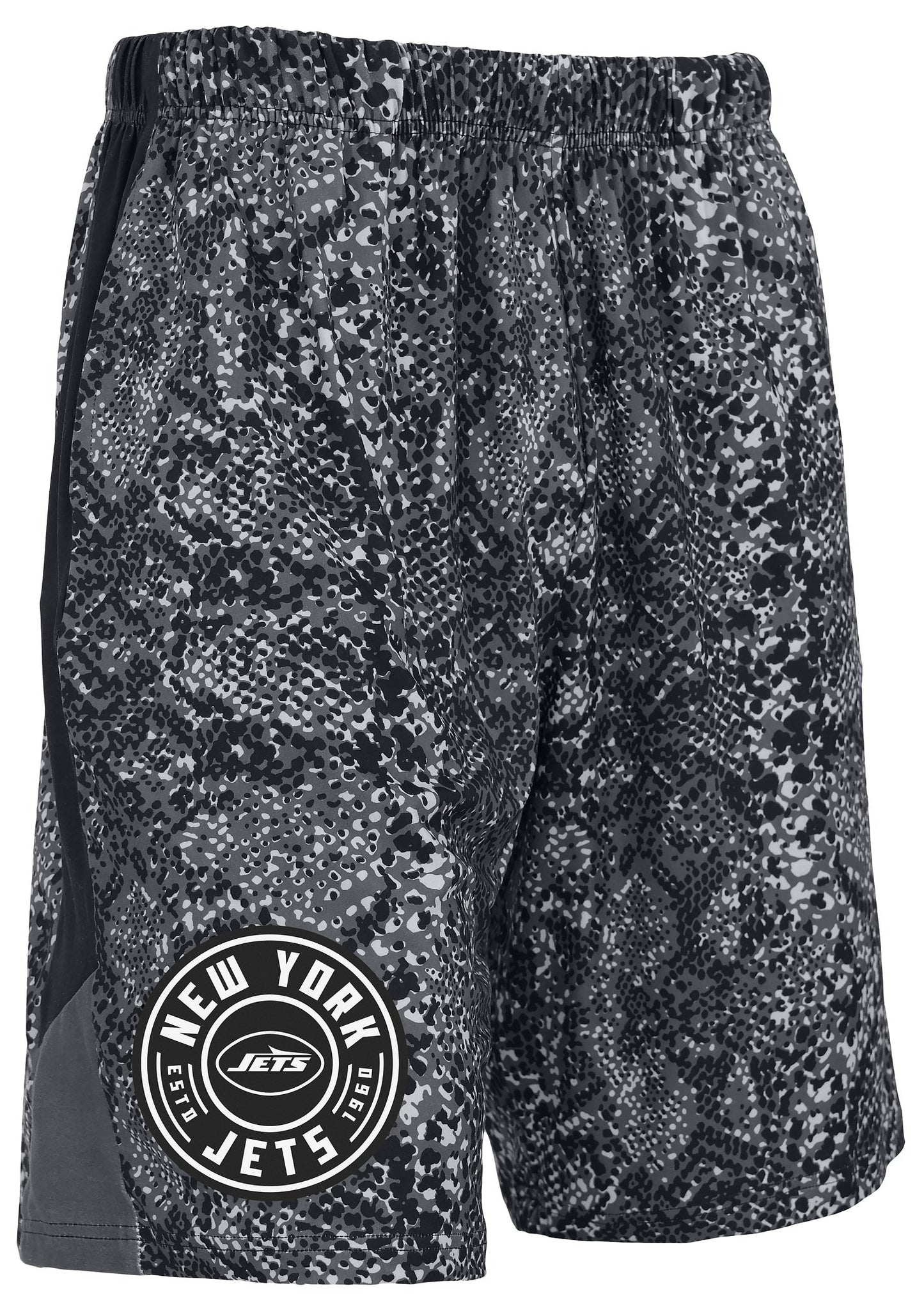 Zubaz NFL Men's 9in Tonal Post Football Shorts, New York Jets