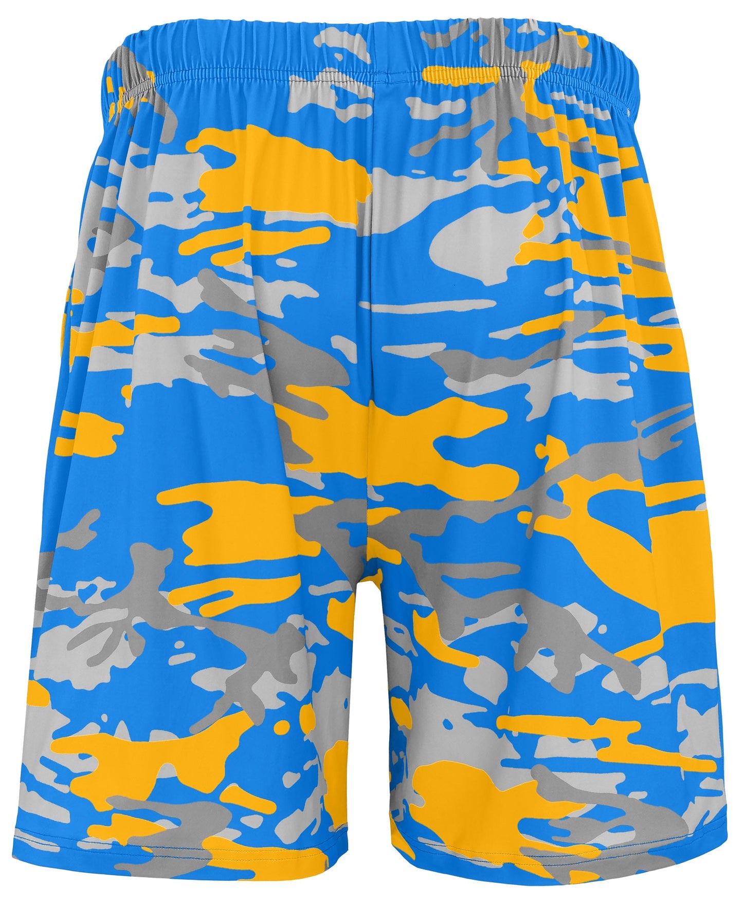 Zubaz NFL Men's 7in Alternate Camo Established Block Text Shorts, Los Angeles Chargers